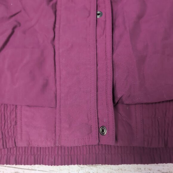 Vintage Columbia Magenta Made in Korea Bomber Style Jacket Women Size XL - Picture 2 of 9